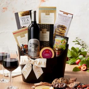 chocolate and wine basket