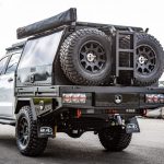 picture of an aluminum ute canopy on the road