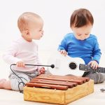 Kids playing musical instruments