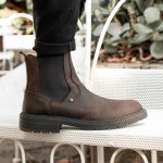 TRIBECA CHELSEA BOOTS DARK BROWN OIL SUEDE