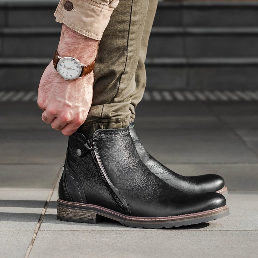 Hunter Zip Up Boots Nero