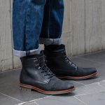 Wicker Lace Up Boots Black