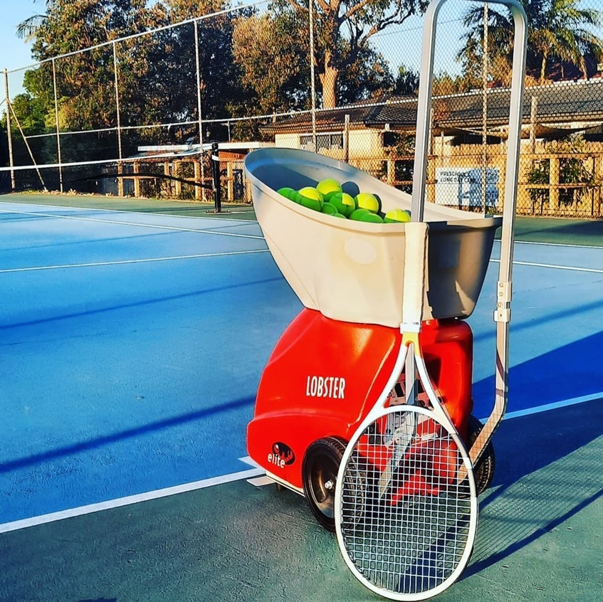 A Lobster ball machine makes it easier to perfect your shots