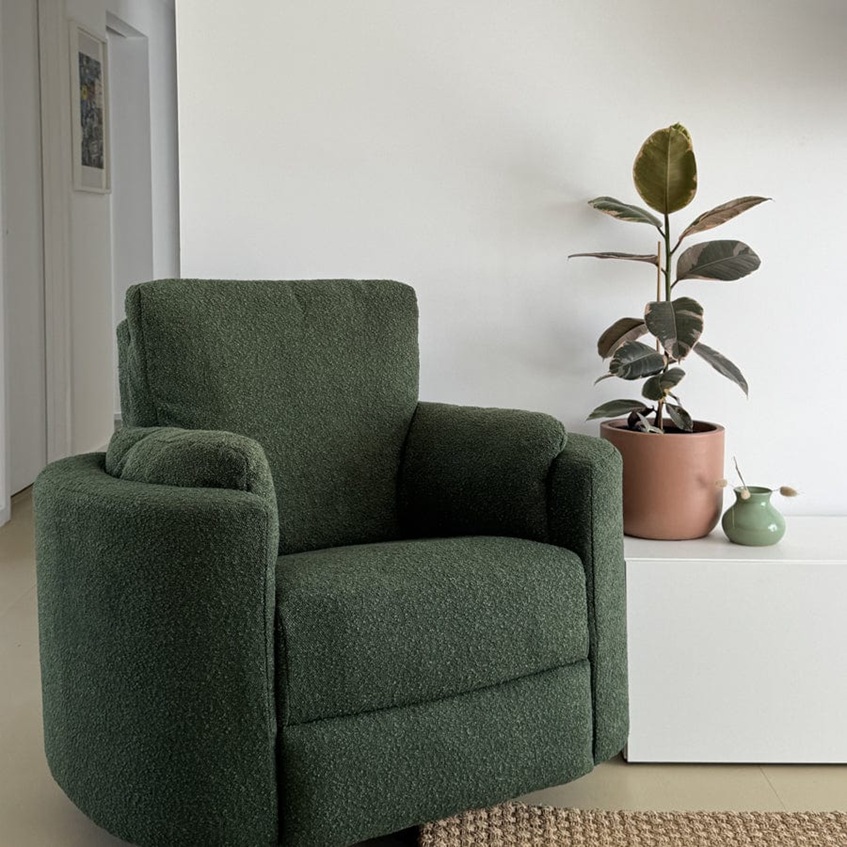 The Hug Swivel Recliner Chair Forest