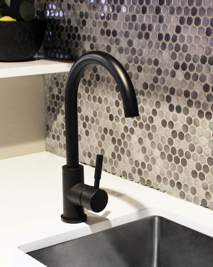 Eleanor Kitchen Laundry Mixer Tap Black
